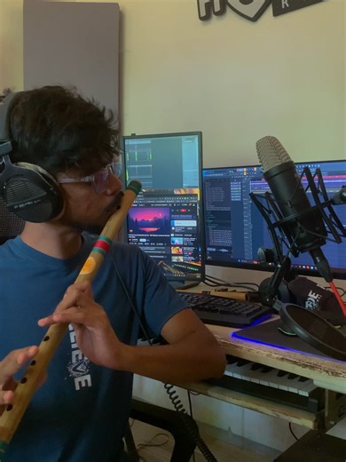 Behind the scenes of producing our remix of “O Rendu Prema Meghaalila.” 🎧🌿 From melody to remix to the final vibe #HarmonicForest #BehindTheScenes #remix