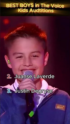 BEST BOYS in The Voice Kids Auditions #shorts