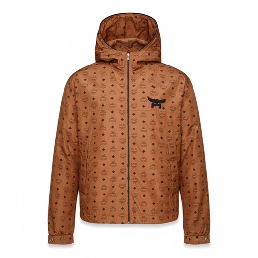 MCM Leather Jacket Vintage | Authentic MCM Monogram Hooded | Luxury Designer Streetwear Coat - Etsy