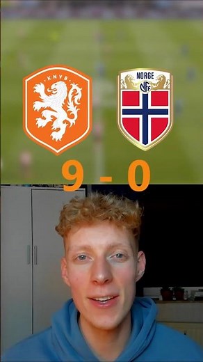 Nederland 9 - 0 Noorwegen 😮 #football #soccer #nederlandselftal #disieplays
