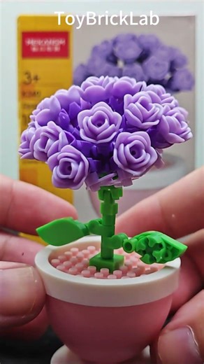 How to Build Zipaopao K340 Flower 💜 Beautiful Building Blocks Tutorial