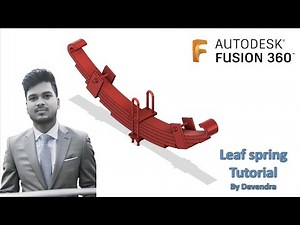Autodesk Fusion 360 Tutorial : How to make a Leaf spring ? || By Devendra #fusion360 #cad #3d