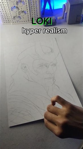 loki drawing part 1 #shorts #youtubeshorts #drawing #art #loki #marvel