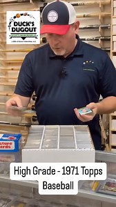 1.3K views · 13 reactions | We’ve obtained several thousand high-grade 1971 Topps baseball cards from a collection that was put together via vending boxes decades ago. This collection includes many of the tough-to-find high number series. Come and check ‘em out! | DUCKS Dugout | Facebook