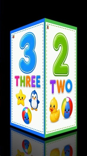 Backward counting fun song for kids with number flashcards || flash cards numbers #kidslearning