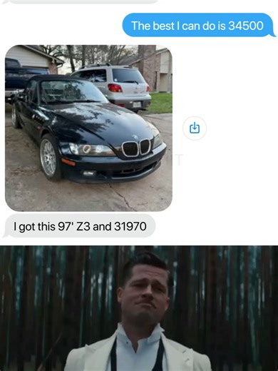 The BMW E92 M3 is legendary for its naturally aspirated V8 and motorsport DNA. The 1997 BMW Z3 represents BMW’s analog roadster era — light, raw, and built for pure driving enjoyment. This trade proves one thing: sometimes less power means more memories. #fyp #fypppppppppppppp #cartok #carmeme #BMWE92 #M3 #BMWZ3 #CarCulture #WhyAmILikeThis #denzel #denzelwashington POV: You traded logic for emotion 😭💨 E92 M3: V8 scream, track weapon, redline addiction. ’97 Z3: top-down vibes, analog steering, 