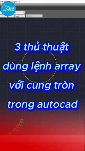 3 thủ thuật lệnh array trong AutoCAD