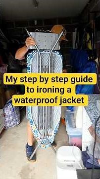 This is my simple step-by-step guide how to safely iron a waterproof jacket #dwrtips
