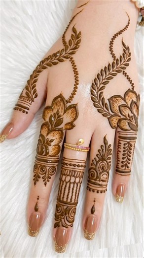 Back hand mehndi design full cover | simple front and back hand mehndi design |Mehndi design #mehndi