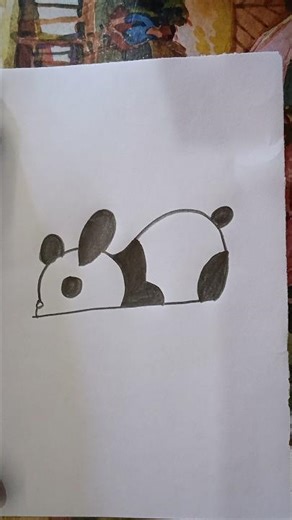 How To Draw a Cute Panda 🐼🐼#artandcrafts #art#artclass#drawingidea#easydrawings #viralshorts #shorts