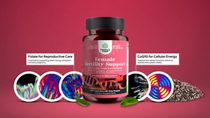 Female Fertility Supplement with Prenatal Multivitamins - Fertility Support with Prenatal Choline Inositol Folate Chasteberry and CoQ10 Fertility Blend for Women to Promote Conception - 120 Count