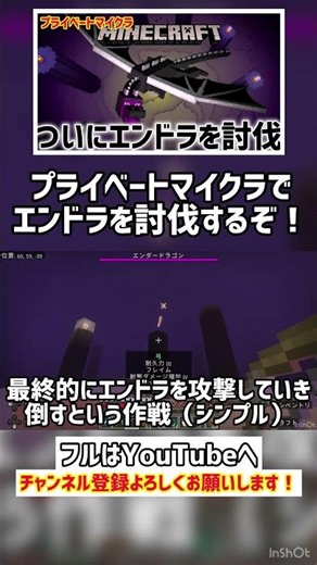 【プラ４】ついにあのエンダードラゴンを討伐するぞ！何度かやられたけどまさかの方法で討伐成功！？【マイクラ｜Minecraft】#マイクラ #Minecraft #エンダードラゴン #エンドラ討伐