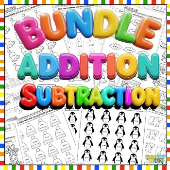 Addition Subtraction Practice Math Coloring Pages Fact Fluency 1st 2nd 3rd 4th