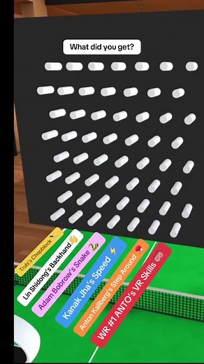 Explore Eleven VR Skills in Table Tennis Gameplay