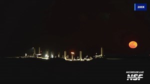 7.5K views · 197 reactions | Moonrise over the SpaceX McGregor, TX test site | NASASpaceflight.com | Facebook