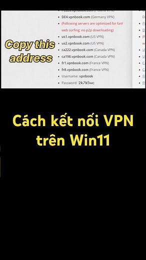 VPN: Cách kết nối VPN trên win 11#trending