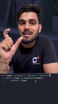 The enumerate() Magic: ✨ Why range(len()) is making your code look like C #coding #shorts
