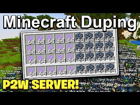 DUPING unlimited items + keys on p2w Minecraft Server