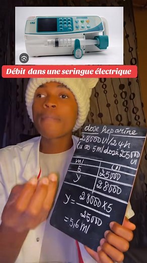 Débit pousse seringue ?👌🏽👌🏽 #nurse #infirmier #infirmière | Cabrel L'inf