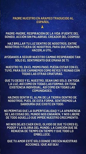 padre nuestro en arameo traducido al español 🩷#padrenuestro #arameo #traducidoalespañol #cristo #