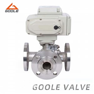 [Hot Item] Electric Operated Three Way L Port/T Port Floating Ball Valve