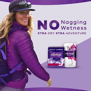 26K views · 63 reactions | Living in the moment means no interruptions. Always Xtra Protection Liners help keep you dry, with no nagging wetness. | Always | Facebook