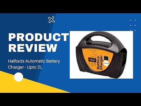 Halfords Automatic Battery Charger - Up to 2L Engines | Unboxing and Review. (Long Version)
