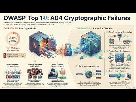 Episode 5 – A04 Cryptographic Failures Explained (OWASP Top 10 – 2025 Release Candidate)