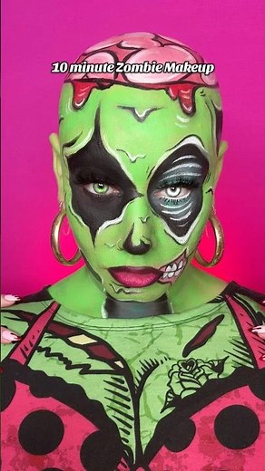 Zombie Makeup in 10 min! 💄#halloweenmakeup #zombie #makeuptutorial #halloween #halloweenideas
