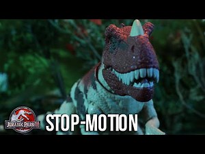 Ceratosaurus encounter | Stop Motion | Jurassic Park III | 4K