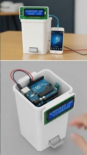 smart dustbin using arduino uno #shortsindia #science #project #arduino