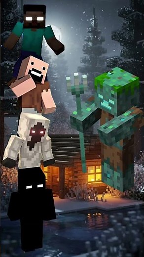 Herobrine & Notch and entity 303 & Null vs all Mobs #minecraft