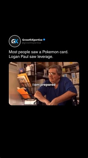GrowthXpertise on Instagram: "In 2020, Logan Paul made headlines by spending $150,000 on a PSA 10 first-edition Pokémon Charizard, something many saw as a childhood collectible, not an investment. But Logan understood the power of attention, nostalgia, and scarcity to turn “toys” into assets. By showcasing the card to millions of followers, he didn’t just buy a collectible, he marketed it. Demand for Pokémon cards surged, prices skyrocketed, and that same card later became worth multiples of wha