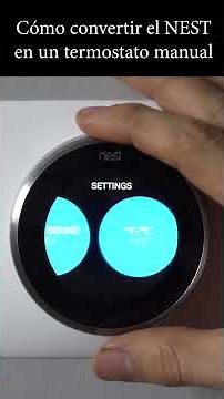 Instrucciones para el manual del termostato Nest #Shorts #HVAC