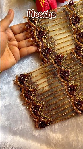 meesho latest work blouse pieces | computer embroidery | maggam work | aari work | meesho haul