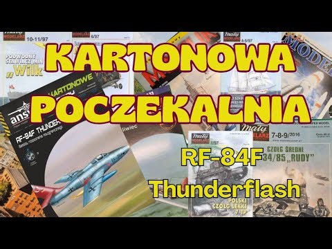 RF-84F THUNDERFLASH #modelarstwo #papermodel #hobby #karton #aviation #małymodelarz