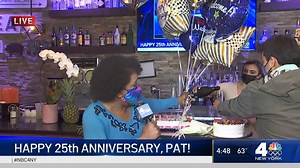 35K views · 1.8K reactions | Pat Battle has brightened every single one of our days ever since joining WNBC in 1996. A serious reporter who always finds a way to not take herself too seriously, Pat has covered everything from weather to "tan mom," papal visits to Produce Pete. She brings a positive attitude with her no matter where she is, or what time it is, and has earned the admiration and love of viewers and coworkers. Congratulations on 25 years with WNBC, Pat! | NBC New York | Facebook