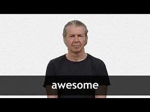 How to pronounce AWESOME in American English