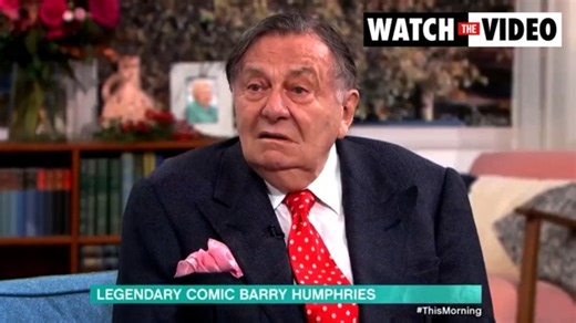 Barry Humphries' hilarious UK TV show moment (This Morning)