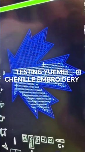testing yuemey machine chenille embroidery