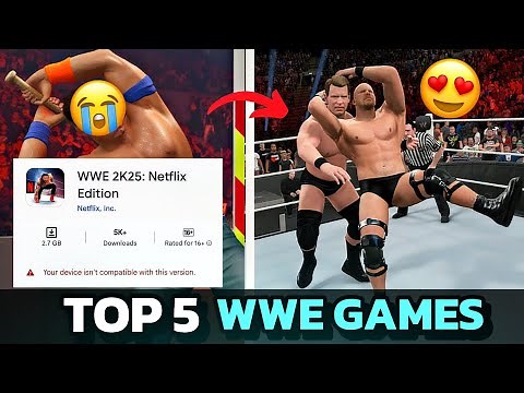 Top 5 Games like WWE 2k25 Netflix Edition for Android Mobile | Top 5 Wrestling Games Free & Offline.
