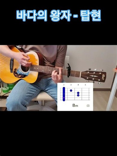 탑현님이 리메이크한 명곡 #바다의왕자 #탑현 #원곡 #박명수 #리메이크 #기타 #guitar #chords