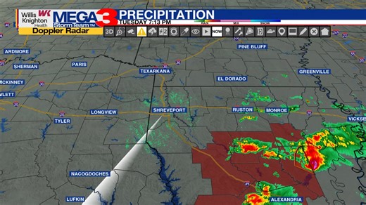 3.9K views | Storms are moving away from the ArkLaTex as our cold front now stretches from Ruston to Winnfield to Leesville. Movement continues SE at 40 mph. The last storm southeast of Winnfield should depart Winn parish in another 20 minutes. Natchitoches is now in the clear. There are no warnings at this time. #lawx #ktbsweather | KTBS 3 News | Facebook