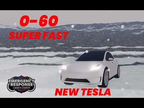 TESTING THE 0-60 OF THE NEW TESLA I ERLC I ROBLOX