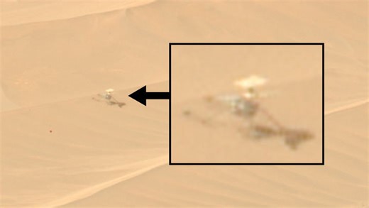 NASA's Perseverance rover spots Mars helicopter Ingenuity that flew for the 72nd and final flight