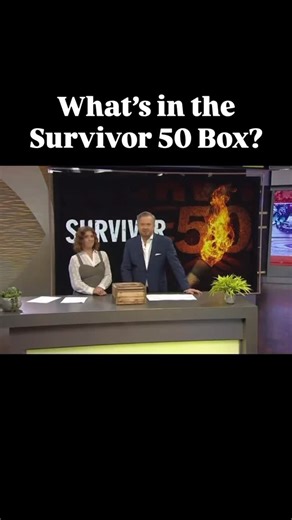 CBS News anchors open up the Survivor 50 mystery box 👀 #cbssurvivor #survivorcbs #survivor #survivorfans #survivor50 | All Winners Survivor