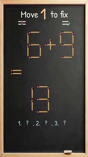 Matchstick Brain Teaser: Move One Stick to Fix #467ep16