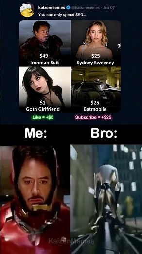 You only have $50… Choose wisely #memes #shorts