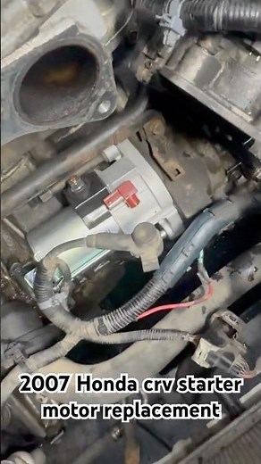 Honda crv starter motor replacement #automobile #autotube07
