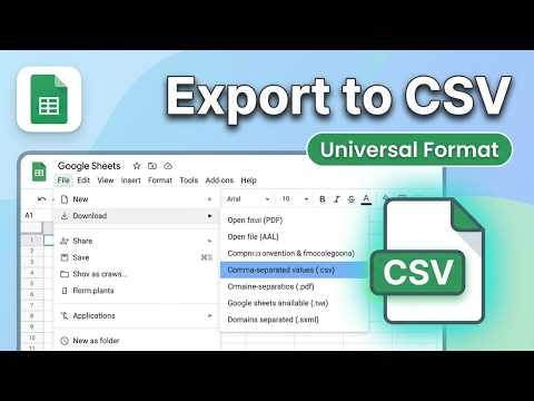 How to Export Google Sheets to CSV (2026) — Quick & Easy